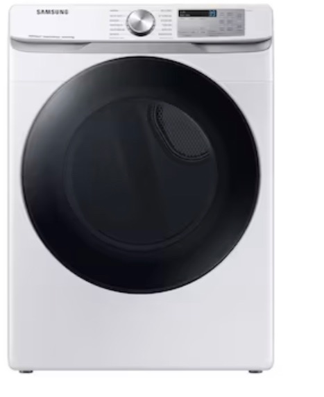 Photo 1 of ***PARTS ONLY NOT FUNCTIONAL***Samsung 7.5-cu ft Stackable Steam Cycle Smart Electric Dryer (White)