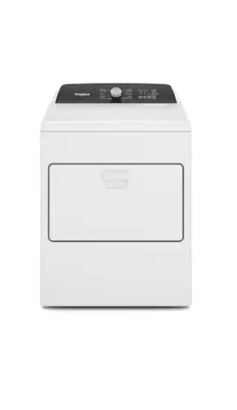 Photo 1 of Whirlpool 7-cu ft Electric Dryer (White)