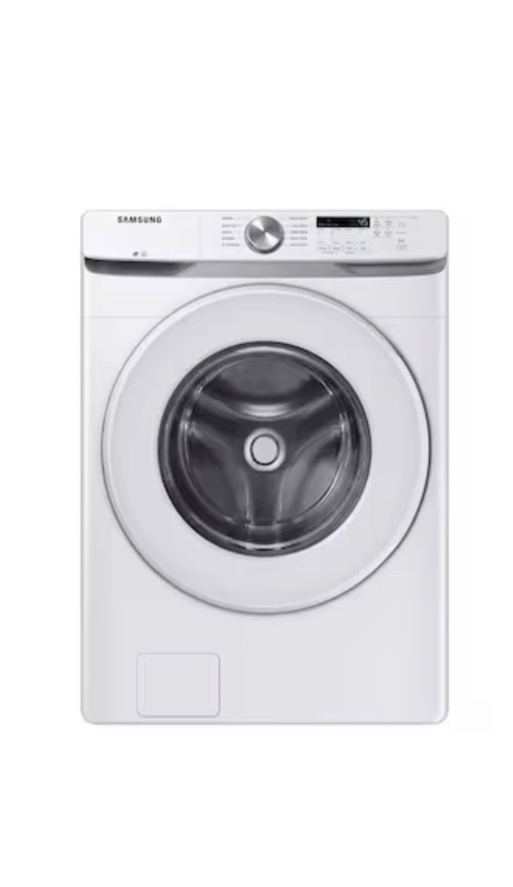 Photo 1 of Samsung 4.5-cu ft High Efficiency Stackable Front-Load Washer (White) ENERGY STAR