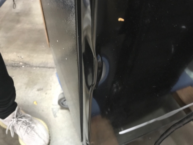 Photo 5 of damaged-FRIGIDAIRE EFR376-BLACK 3.1 Cu Ft Black Retro Bar Fridge with Side Bottle Opener
