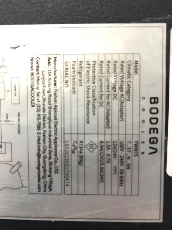 Photo 8 of ?Upgraded?BODEGACOOLER 12 Volt Car Refrigerator, Portable Freezer, Car Fridge Dual Zone WIFI APP Control, 80 Quart(75L) -4?-68?Car Cooler, 12/24V DC and 100-240V AC, for Travel, Camping, Outdoor,RV
