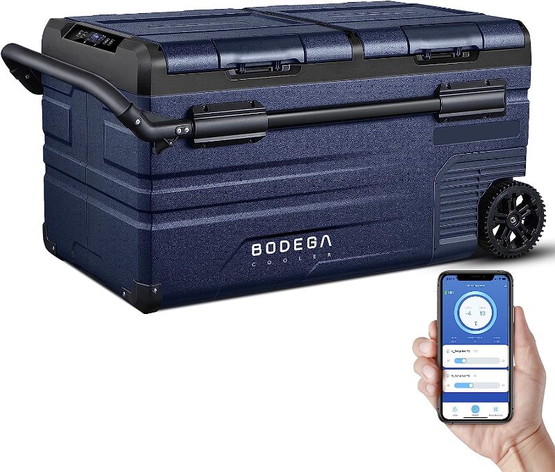 Photo 1 of ?Upgraded?BODEGACOOLER 12 Volt Car Refrigerator, Portable Freezer, Car Fridge Dual Zone WIFI APP Control, 80 Quart(75L) -4?-68?Car Cooler, 12/24V DC and 100-240V AC, for Travel, Camping, Outdoor,RV
