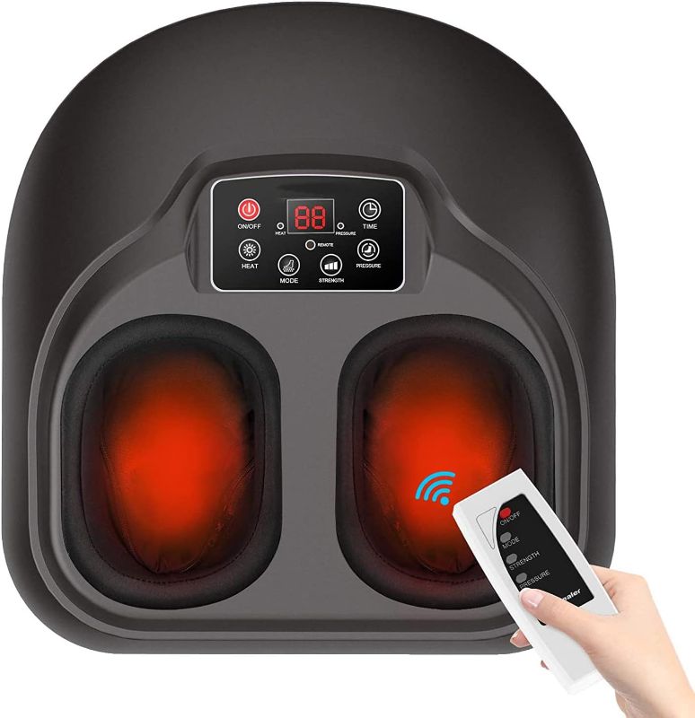 Photo 1 of Foot Massager Machine with Heat, Deep Kneading Massager, Delivers Relief for Tired Muscles and Plantar, Multi-Level Settings & Adjustable Intensity
