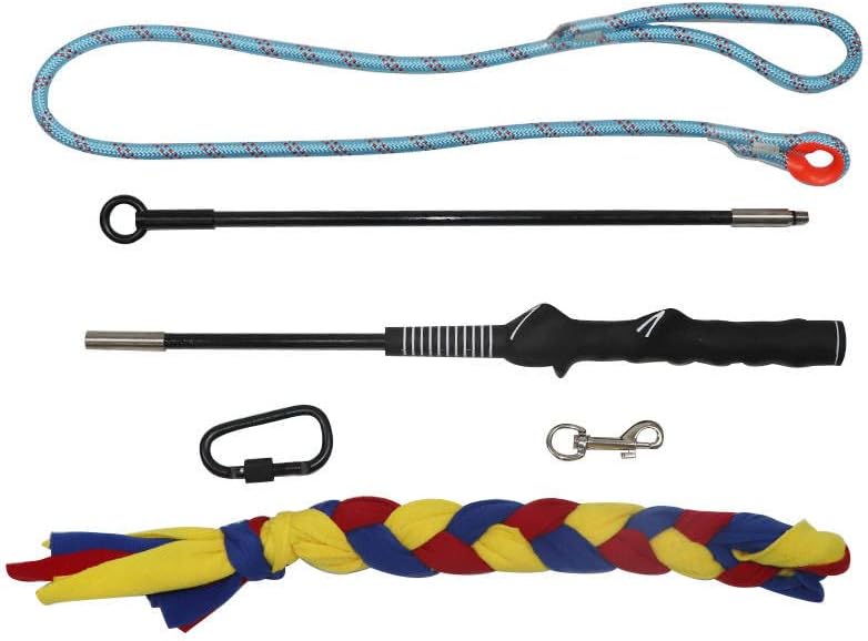 Photo 2 of All 4s Flirt Pole Rope Cord Lure - 35 inch Pole, 39 inch inch Cord - Heavy Duty Durable Dog Toy for Fun Exercise