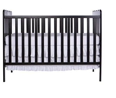 Photo 1 of Dream On Me Classic 3 in 1 Convertible Stationary Side Crib with Dream On Me Spring Crib