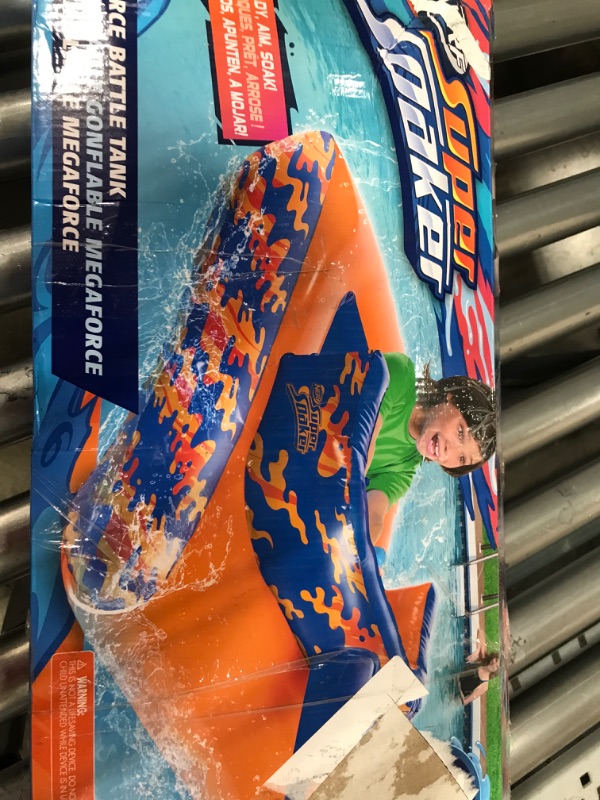 Photo 2 of ********NEEDS PATCH*******NERF Super Soaker Megaforce Battle Tank Ride-On – Inflatable Pool Float with Pool-Fed Mega Water Blaster