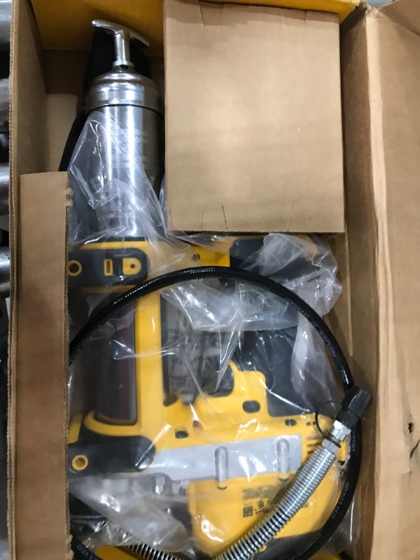 Photo 2 of **REQUIRES BATTERY, UNABLE TO TEST**
DEWALT 20-Volt MAX Cordless 10,000 PSI Variable Speed Grease Gun (Tool-Only)