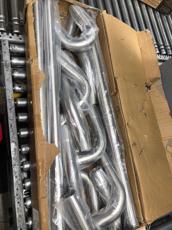 Photo 1 of ?DNA MOTORING ZTL-225SS 16 Pcs 2.25 Inches Stainless Steel DIY Custom Exhaust Tubing Mandrel Bend Pipe Straight & U-Bend Kit, Universal Fit