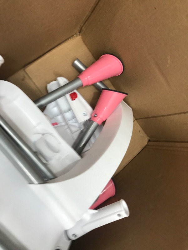 Photo 1 of * item used * item dirty * food stains * needs to be cleaned *
Dream On Me Portable 2-in-1 Tabletalk High Chair, Convertible Compact Light Weight Highchair, Pink