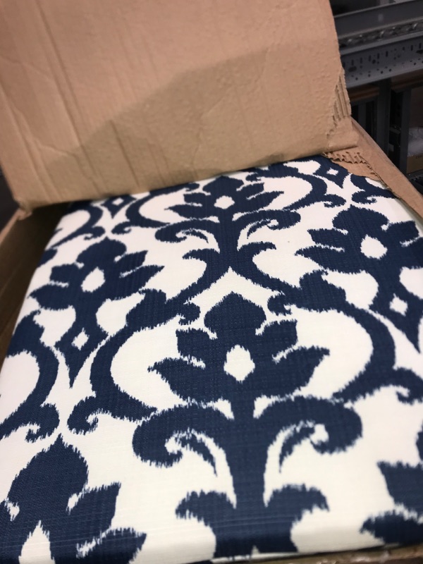 Photo 2 of *STOCK PHOTO JUST FOR REFERENCE**Pillow Perfect Monti Chino Solid Indoor/Outdoor Patio Chaise Lounge Cushion Plush Fiber Fill, Weather and Fade Resistant, 72.5" x 21" BLUE PATTERN 