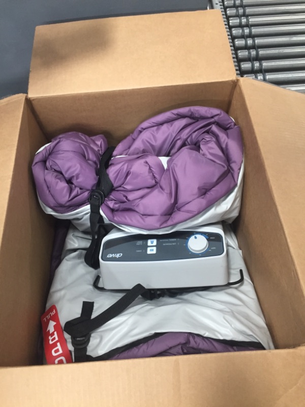 Photo 1 of **PARTS ONLY, NON-FUNCTIONAL** Drive Medical 14027 Med-Aire Low Air Loss Mattress Replacement System with Alternating Pressure, Dark Purple
