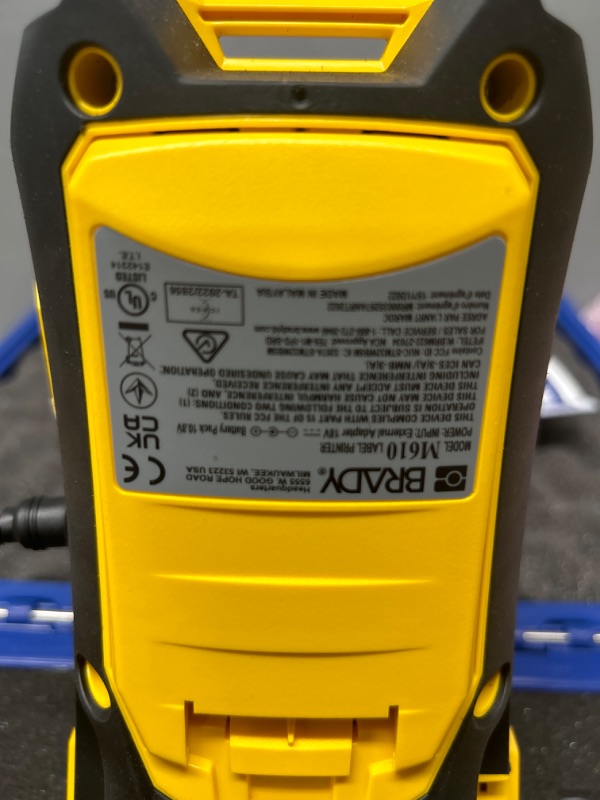 Photo 1 of Brady M610 Bluetooth Handheld Label Maker with Hard Case (M610-B-KIT). Durability Meets The widest Range of Data Entry Options. Replaces BMP61-W