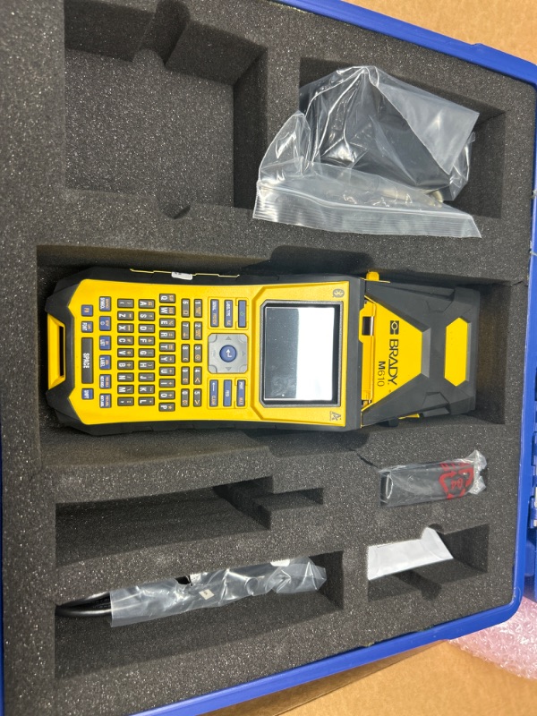 Photo 2 of Brady M610 Bluetooth Handheld Label Maker with Hard Case (M610-B-KIT). Durability Meets The widest Range of Data Entry Options. Replaces BMP61-W