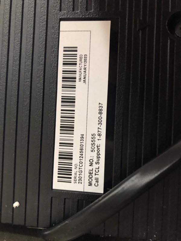 Photo 3 of MISSING POWERCORD**TCL 50" Class 5-Series 4K UHD QLED Dolby Vision & Atmos, VRR, AMD FreeSync, Smart Roku TV - 50S555 (2022 Model) ,Black