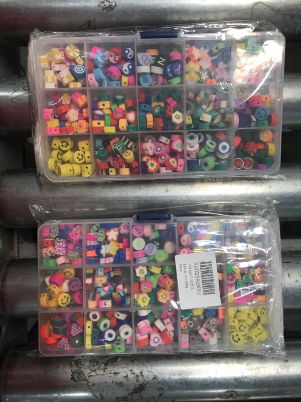 Photo 1 of 2pk- mixed 300pcs clay beads for jewlery 