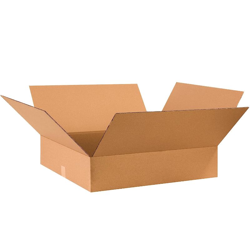 Photo 1 of Box Partners Flat Corrugated Boxes 36" x 24" x 6" Kraft 10/Bundle 36246