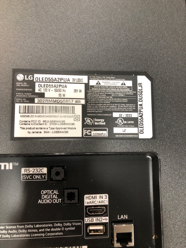 Photo 4 of Powers On-But No Screen***LG A2 Series 55-Inch Class OLED Smart TV OLED55A2PUA, 2022 - AI-Powered 4K TV, Alexa Built-in 55 inch TV Only