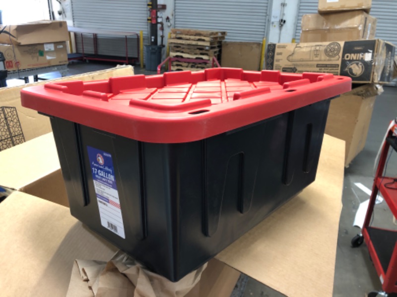 Photo 2 of (1)n Lifting 17-Gallon Storage Containers - Tough with Lids Durable Stackable - Keep Your Belongings Safe and Organized -