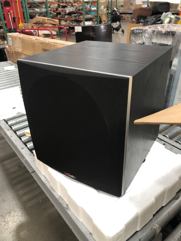Photo 6 of NON FUNCTIONING POWER; SCRATCHED/DENTED**Polk Audio PSW505 12" Powered Subwoofer - Deep Bass Impact & Distortion-Free Sound, Up to 460 Watts, Easy Integration with Home Theater Systems, BLACK PSW505 Powered Subwoofer
