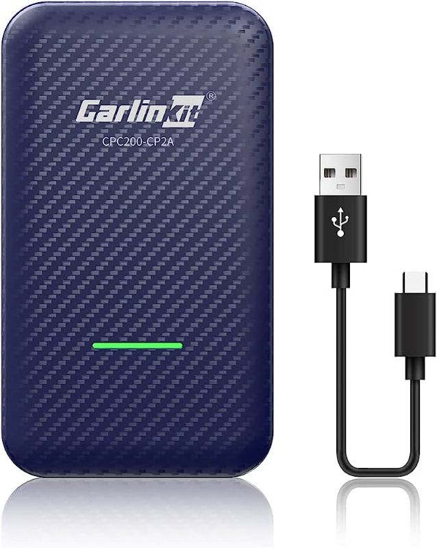 Photo 1 of Apple CarPlay Wireless Adapter CarlinKit 4.0, Wireless Android Auto Dongle 2 in 1 Only Compatible Built-in Wired Carplay Car-Available for Android Phones and iPhones iOS, Plug & Play 5G Wi-Fi GPS