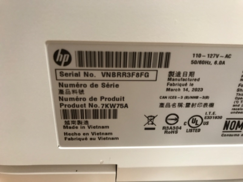 Photo 3 of HP LaserJet M283fdw MFP Color Multifunction Laser Printer,