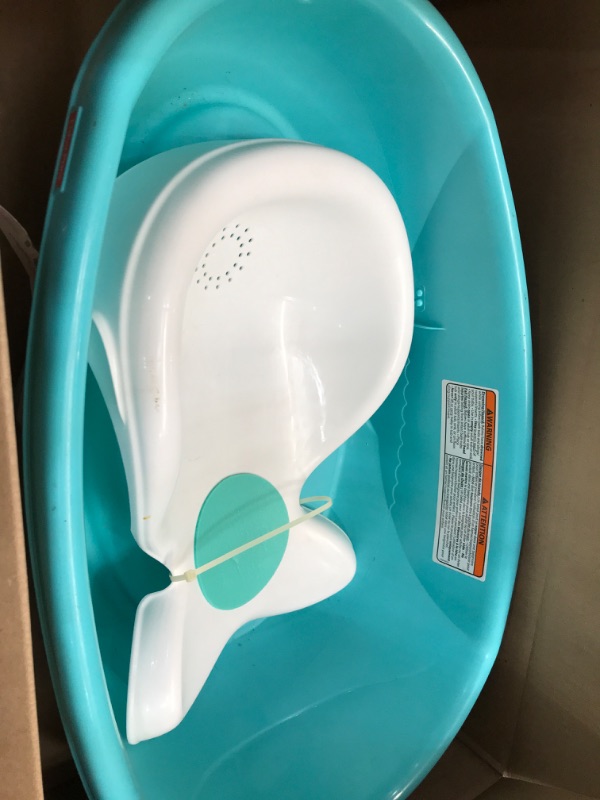 Photo 2 of Fisher-Price Whale of A Tub - Aquatic-Themed Baby Bath That Grows from Infant to Toddler