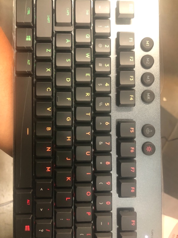 Photo 4 of Logitech G915 TKL Tenkeyless Lightspeed Wireless RGB Mechanical Gaming Keyboard, Low Profile Switch Options, Lightsync RGB, 