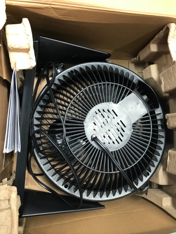 Photo 2 of 12 in. 3 Speed Whole Room Circulator Floor Fan