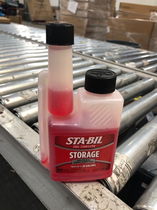 Photo 2 of STA-BIL Storage Fuel Stabilizer - Guaranteed To Keep Fuel Fresh Fuel Up To Two Years - Effective In All Gasoline Including All Ethanol Blended Fuels - For Quick, Easy Starts, 8 fl. oz. (22208), Red 8 Fl. oz. Single