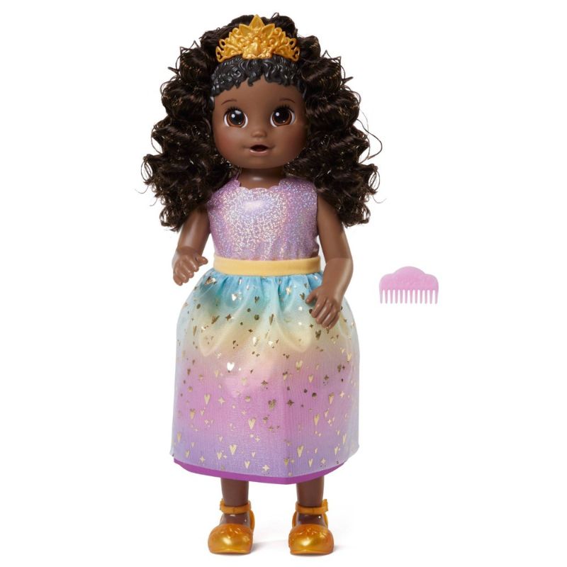 Photo 1 of ***MISSING ACCESSORIES***Baby Alive Princess Ellie Grows up! Growing & Talking Baby Dolls Black Hair