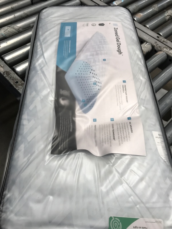 Photo 1 of Malouf Z Zoned Gel Dough Infused Memory Foam Pillow - Low Loft