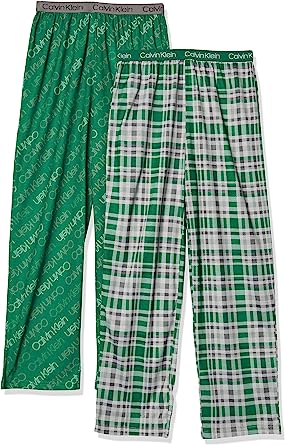 Photo 1 of Calvin Klein Boys' Little Sleepwear Super Soft Brushed Micro Pajama Pant, 2 Pack Medium Ck Camo
