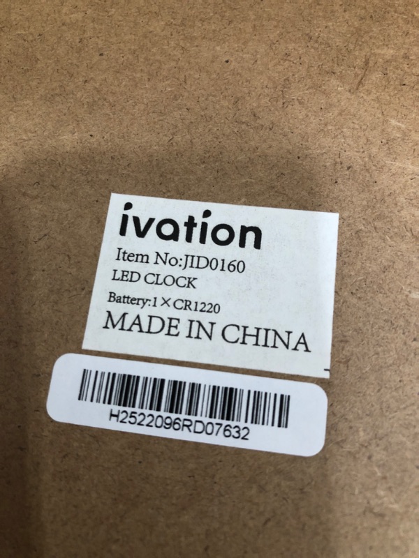 Photo 3 of **ITEM MISSING POWER CORD**
Ivation Huge 60" Inch Large Big Oversized Digital LED Clock with Stopwatch, Alarms, Countdown Timer 