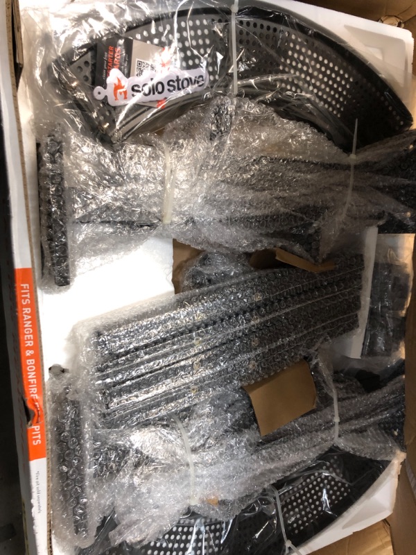 Photo 1 of Solo Stove Fire Pit Surround Tabletop, Small | Elevation for Ranger and Bonfire Wood Burning Outdoor Fire Pit, Powder-Coated Steel/UV-Resistant Outdoor Fabric, Dimensions (HxDia): 20 x 42 in, Black Small (20x42)