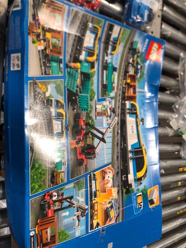 Photo 2 of (MISSING ALL TRAIN PIECES*****) (item also has a train track for a seperate lego toy)
PARTS ONLY-  LEGO City Freight Train 60336 Building Toy Set with Powered Up Technology 