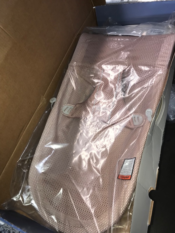 Photo 1 of BabyBjörn Bouncer Bliss, Light Gray Frame, Mesh, Dusty Pink Mesh Dusty pink