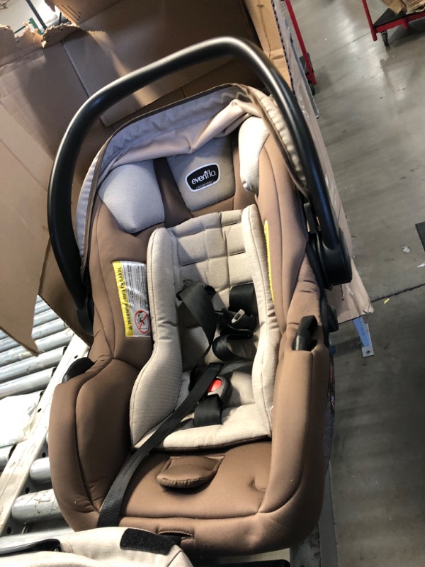 Photo 3 of ***INCOMPLETE*** Evenflo Pivot Modular Travel System With SafeMax Car Seat, 2 Piece Set (Pack of 1 Only Travel System Sandstone Beige