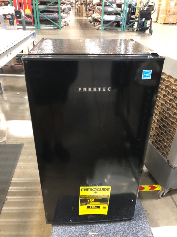 Photo 3 of Frestec 3.1 CU' Min Refrigerator, Compact Refrigerator, Small Refrigerator with Freezer, Black (FR 310 BK)