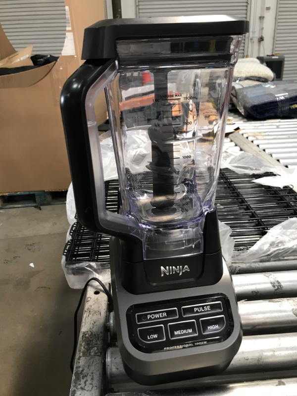 Photo 3 of ***NON-FUNCTIONAL***** Ninja BL610 Professional 72 Oz Countertop Blender with 1000-Watt Base and Total Crushing Technology for Smoothies, Ice and Frozen Fruit, Black, 9.5 in L x 7.5 in W x 17 in H with 25 Chef-inspired Recipes