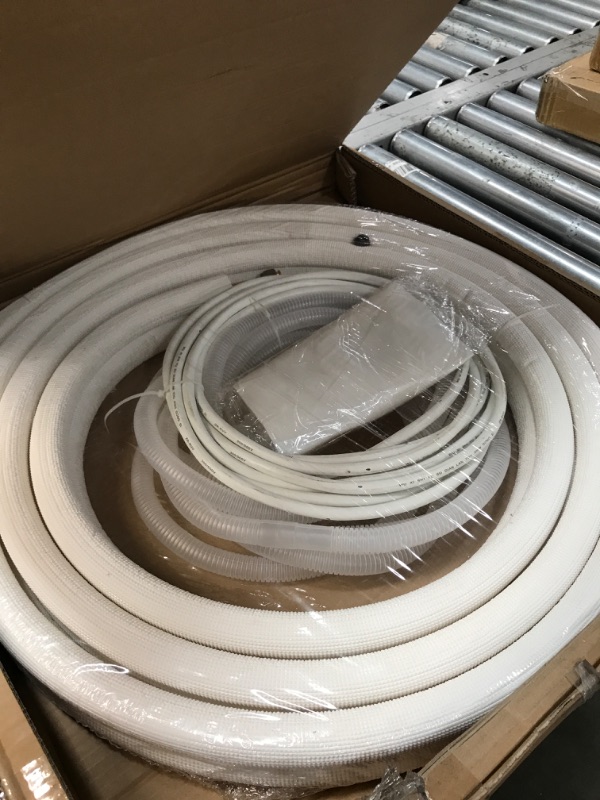 Photo 2 of 1/4" - 1/2" Insulated Copper Coil Line Set - Seamless Pipe Tube for HVAC, Refrigerant - 3/8" Black Insulation EZ Twin Set - 16' Long - KIT 1/4 - 1/2 Black