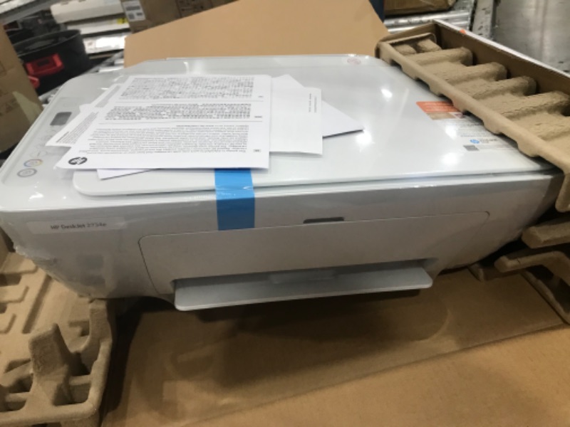 Photo 1 of HP DeskJet 2734e Wireless Color All-in-One Printer with 9 Months Free Ink (26K72A)