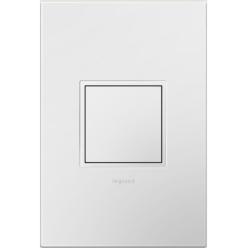 Photo 1 of Legrand Adorne 15 Amp 125-Volt Tamper Resistant 1-Gang Pop-Out Outlet with Wall Plate, White
