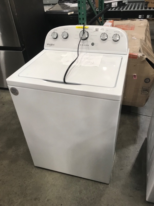 Photo 3 of Whirlpool Smart Capable w/Load and Go 5.3-cu ft High Efficiency Impeller and Agitator Smart Top-Load Washer (White) ENERGY STAR
