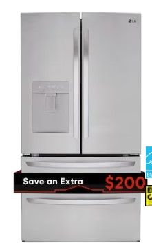 Photo 1 of LG External Water DIspenser 28.6-cu ft 4-Door French Door Refrigerator with Ice Maker (Stainless Steel) ENERGY STAR
