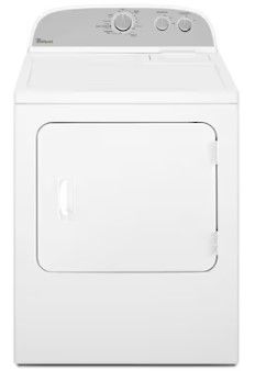 Photo 1 of SEE PICS FOR DAMAGES**Whirlpool 7-cu ft Reversible Side Swing Door Gas Dryer (White)
