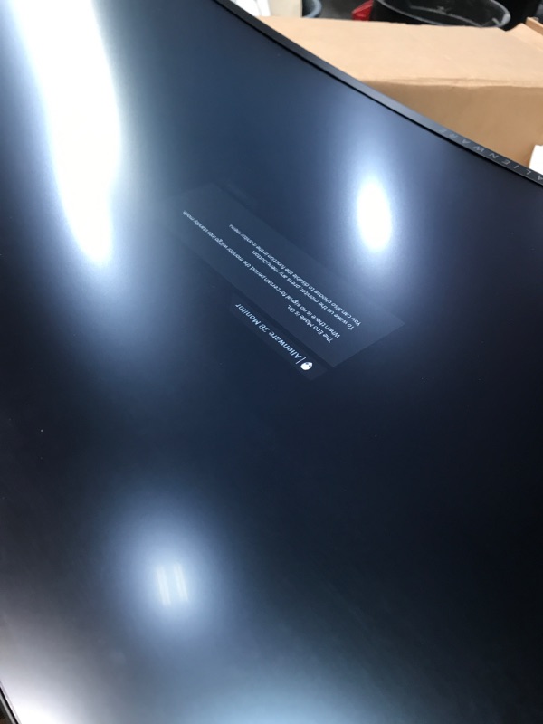 Photo 1 of Alienware Ultrawide Curved Gaming Monitor 38 Inch, 144Hz Refresh Rate, 3840 x 1600 WQHD , IPS, NVIDIA G-SYNC Ultimate, 1ms Response Time, 2300R Curvature, VESA Display HDR 600, AW3821DW - White
