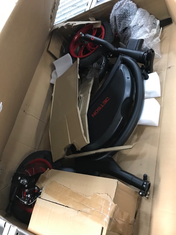 Photo 2 of ***see notes***Jetson Bolt Adult Folding Electric Ride On, Foot Pegs, Easy-Folding, Built-in Carrying Handle, Lightweight Frame, LED Headlight, Twist Throttle, Cruise Control, Rechargeable Battery 12 Inch Bolt