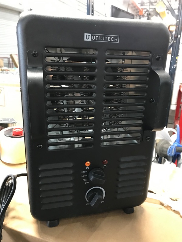 Photo 2 of NEW Utilitech 1500-Watt Fan Utility Indoor Electric Space Heater W Thermostat
