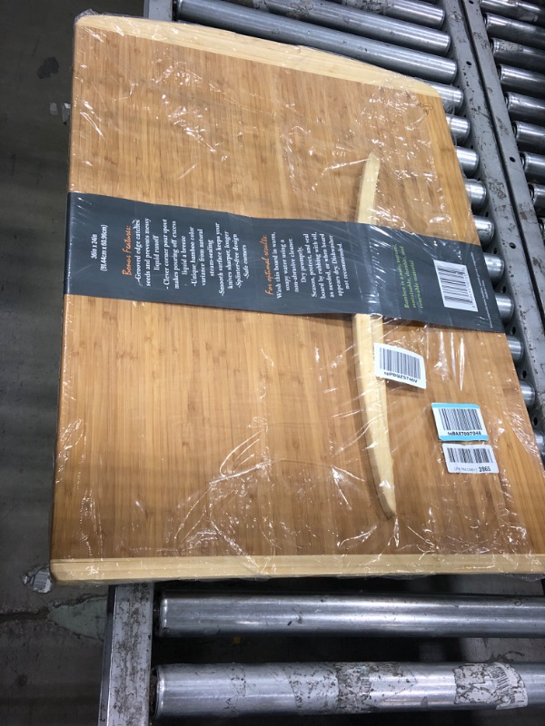 Photo 1 of * broken * sold for repair * see all images * 
4XL Bamboo Butcher Block Cutting Board - Extra Large Cutting Boards for Kitchen 