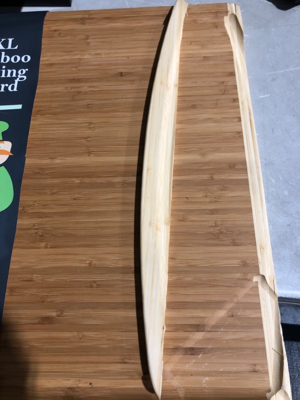 Photo 4 of 4XL Bamboo Butcher Block Cutting Board - Extra Large Cutting Boards for Kitchen 36 x 24 - Wood Countertop 24 x 36 Cutting Board - Wooden Extra Large Cutting Board 36 x 24 Butcher Block - Greener Chef 4XL - 36 x 24 Inches Two-Tone